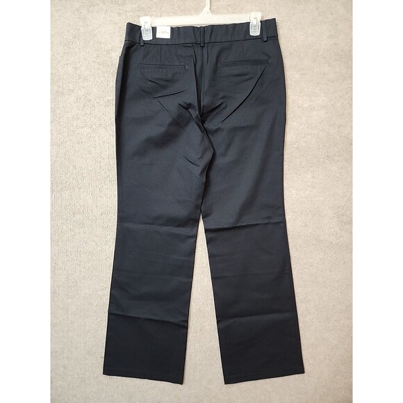 Dockers Truly Slimming Khaki Pants Womens 12 Black Sure Fit Stretch Trouser NEW - Picture 5 of 10